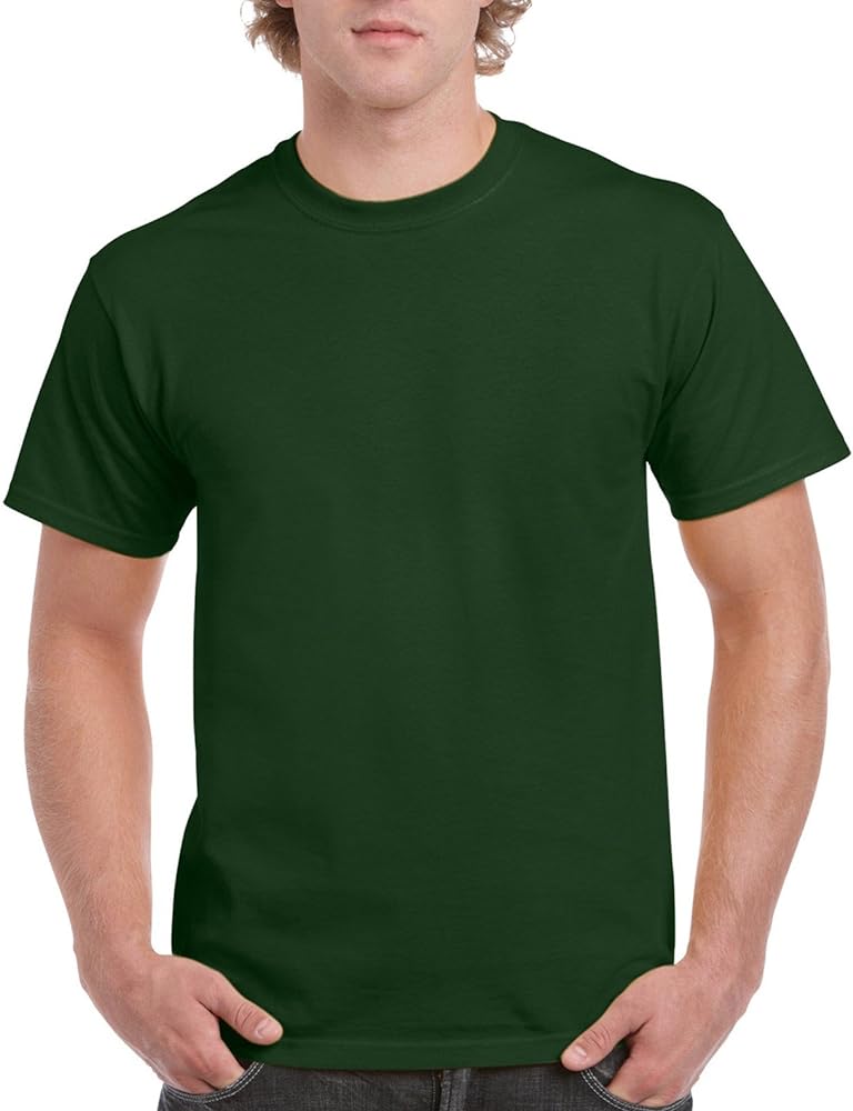 Gildan Men's G2000 Ultra Cotton Adult T-shirt, Forest Green, Small