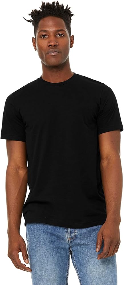 Bella + Canvas Unisex Sueded T-Shirt L SOLID BLK BLEND