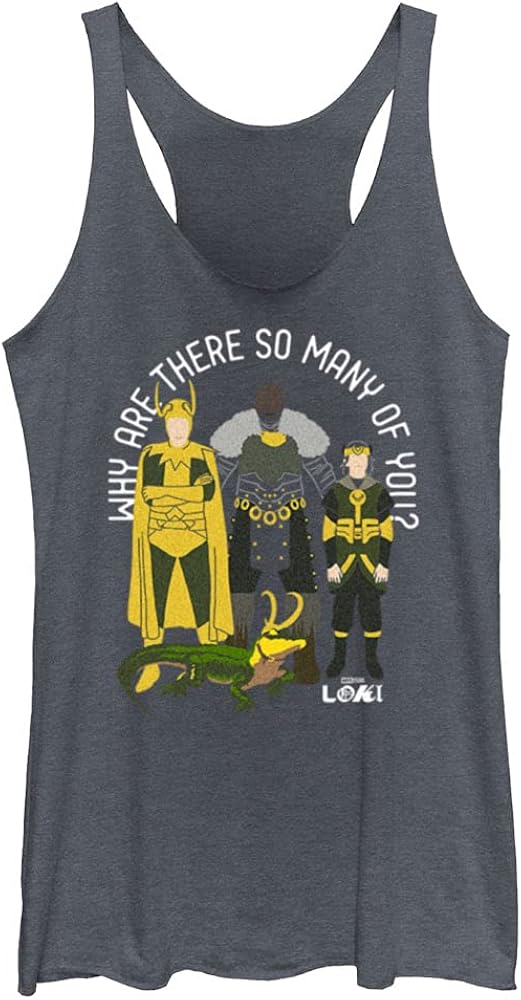 Marvel Men's Loki (Tv Show) Mischief and Chaos Tri-Blend Racerback Layering Tank