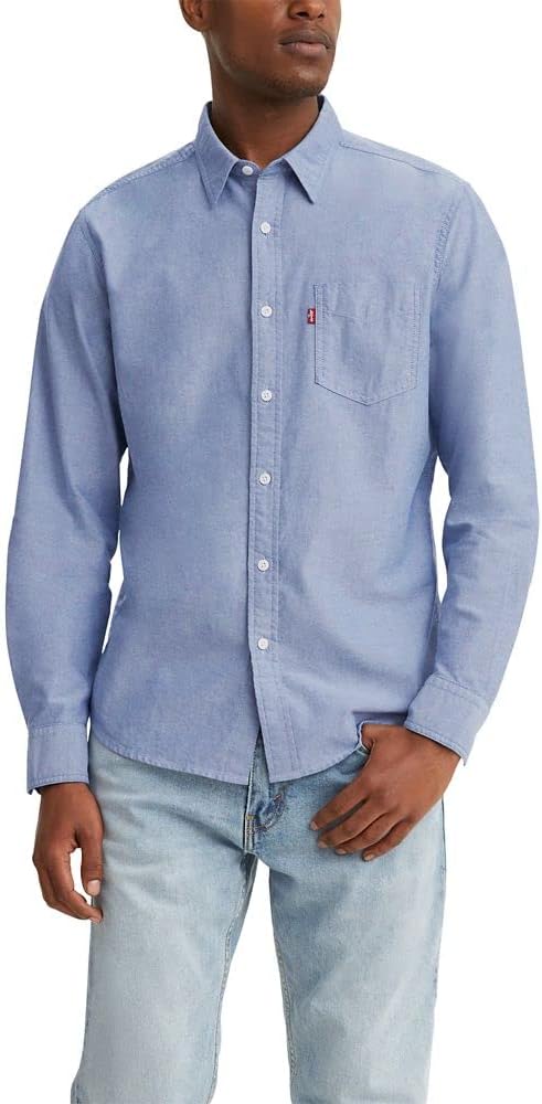 Levi's Men's Classic One Pocket Long Sleeve Button Up Shirt