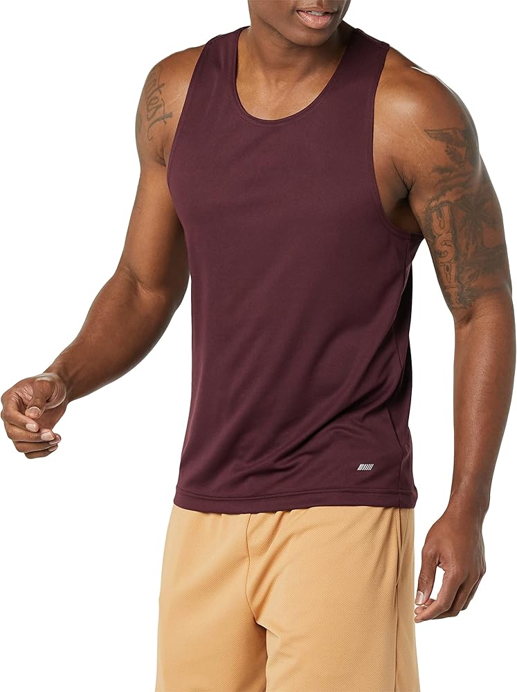 Amazon Essentials Men's Active Tech Stretch Workout Tank Baselayer