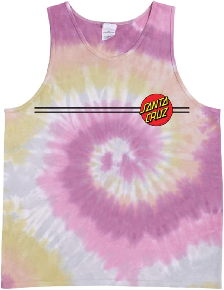 Santa Cruz Men's Classic Dot Tank,Medium,Desert Rose