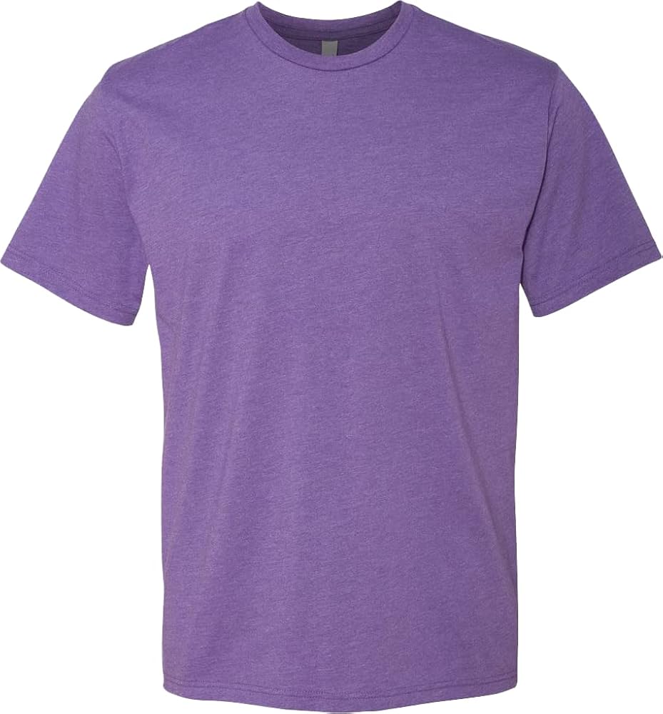 Next Level Apparel Men's Premium Fitted CVC T-Shirt (6210), Purple Rush, Small