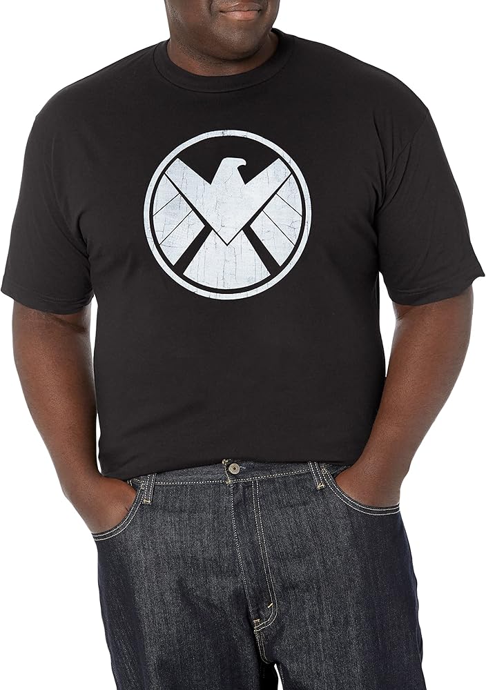 Marvel Big & Tall Classic Crusty Shield Men's Tops Short Sleeve Tee Shirt