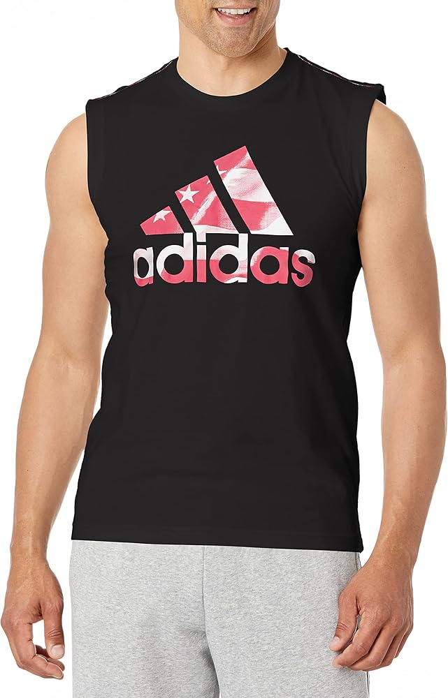 adidas Men's Americana Cotton Graphic Tank