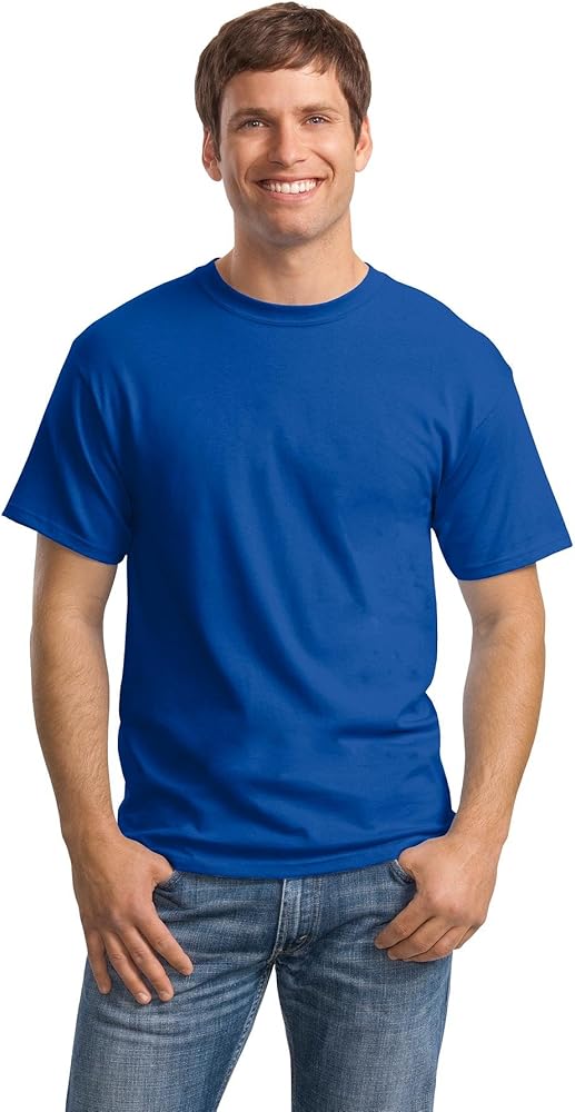 Hanes Men's Crew Shirt (Pack of 4), X-Large, Deep Royal