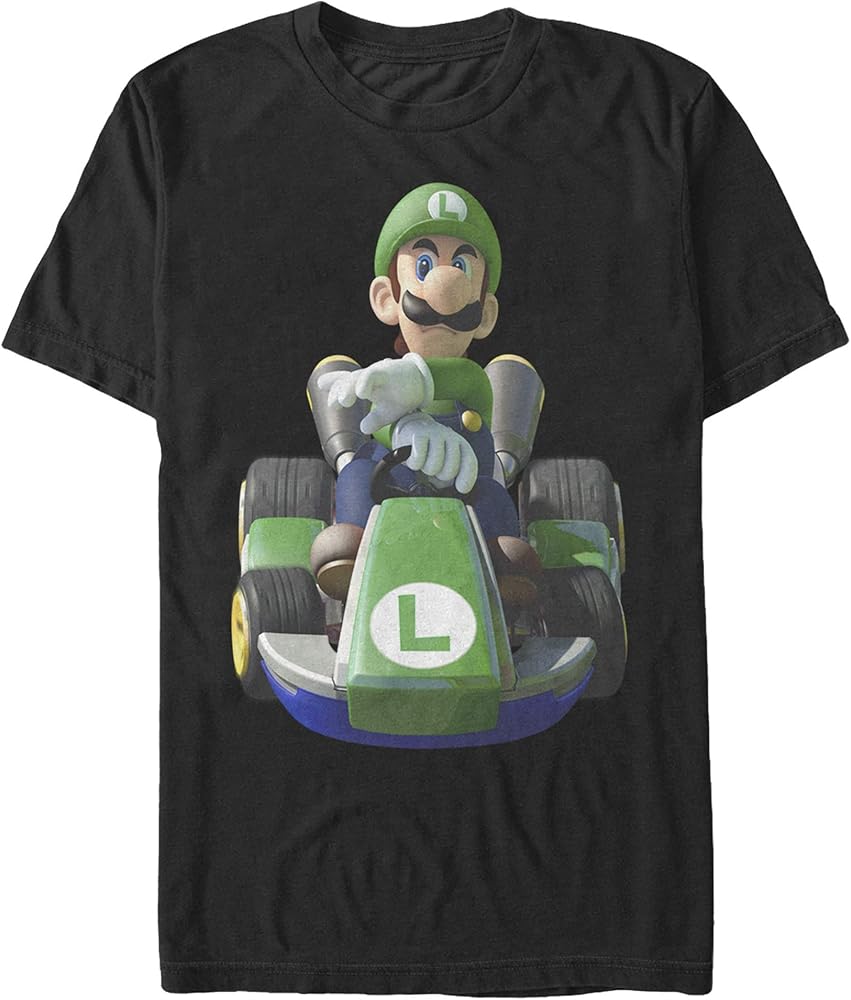 Nintendo Men's Mario Kart Luigi Driving Fast