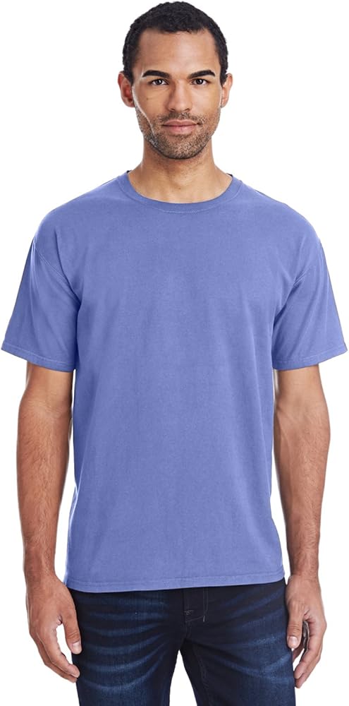 Men's 5.5 oz., 100% Ringspun Cotton Garment-Dyed T-Shirt L DEEP FORTE