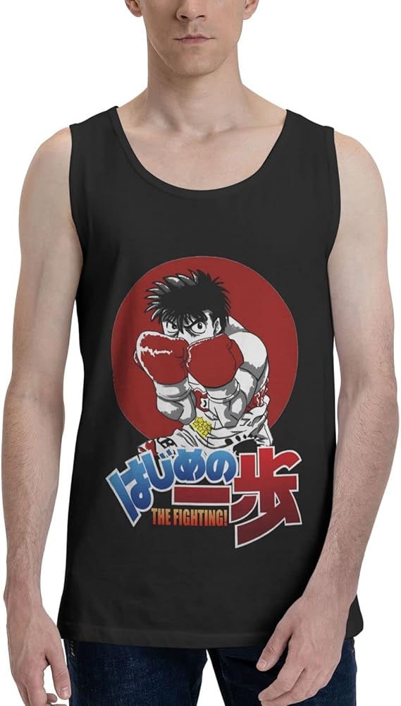 Anime Tank Top Shirt Hajime No Ippo Men's Summer Sleeveless Clothes Fashion Vest