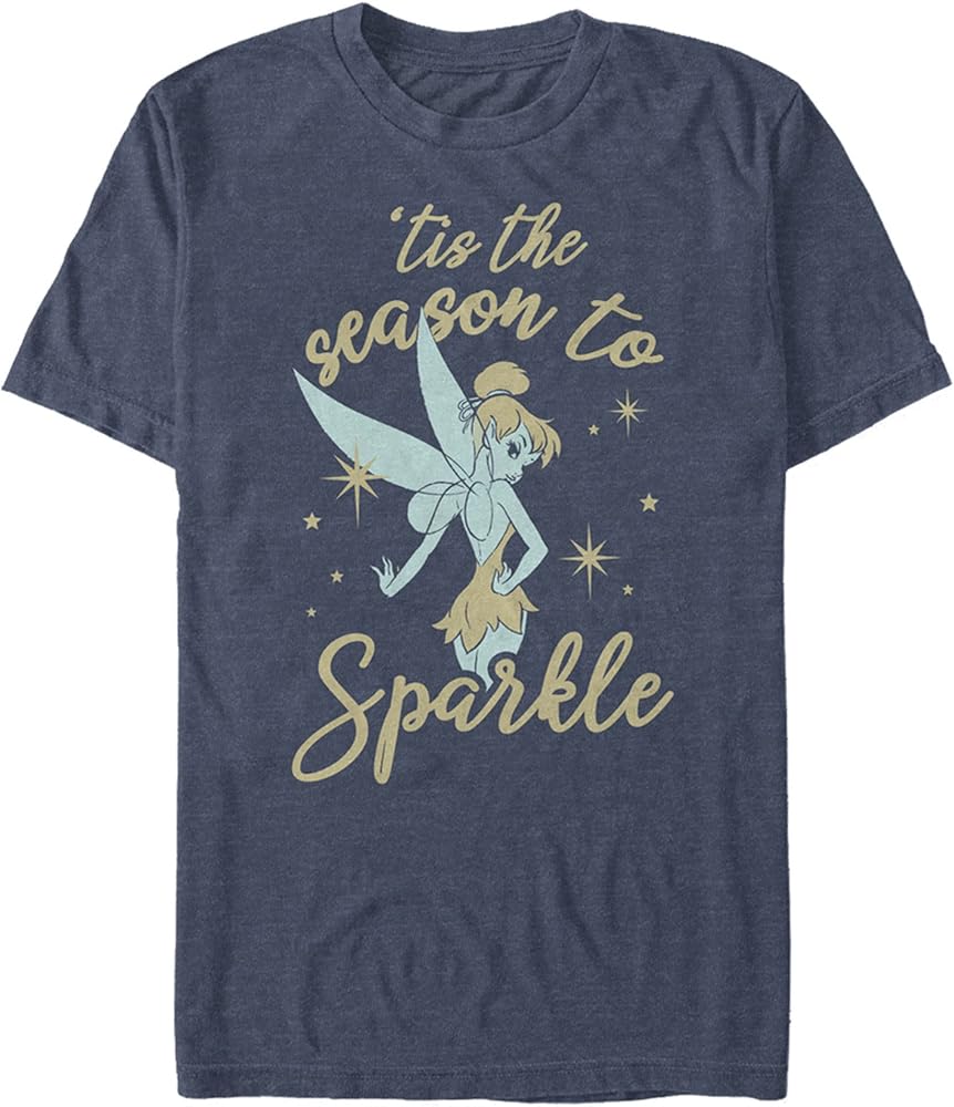 Disney Big & Tall Tinkerbell Sparkle Season Men's Tops Short Sleeve Tee Shirt