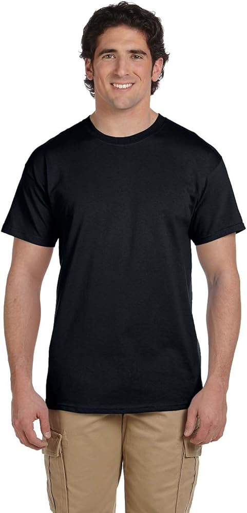 Fruit of the Loom 5 oz. 100% Heavy Cotton HD T-Shirt (3931) Black, M