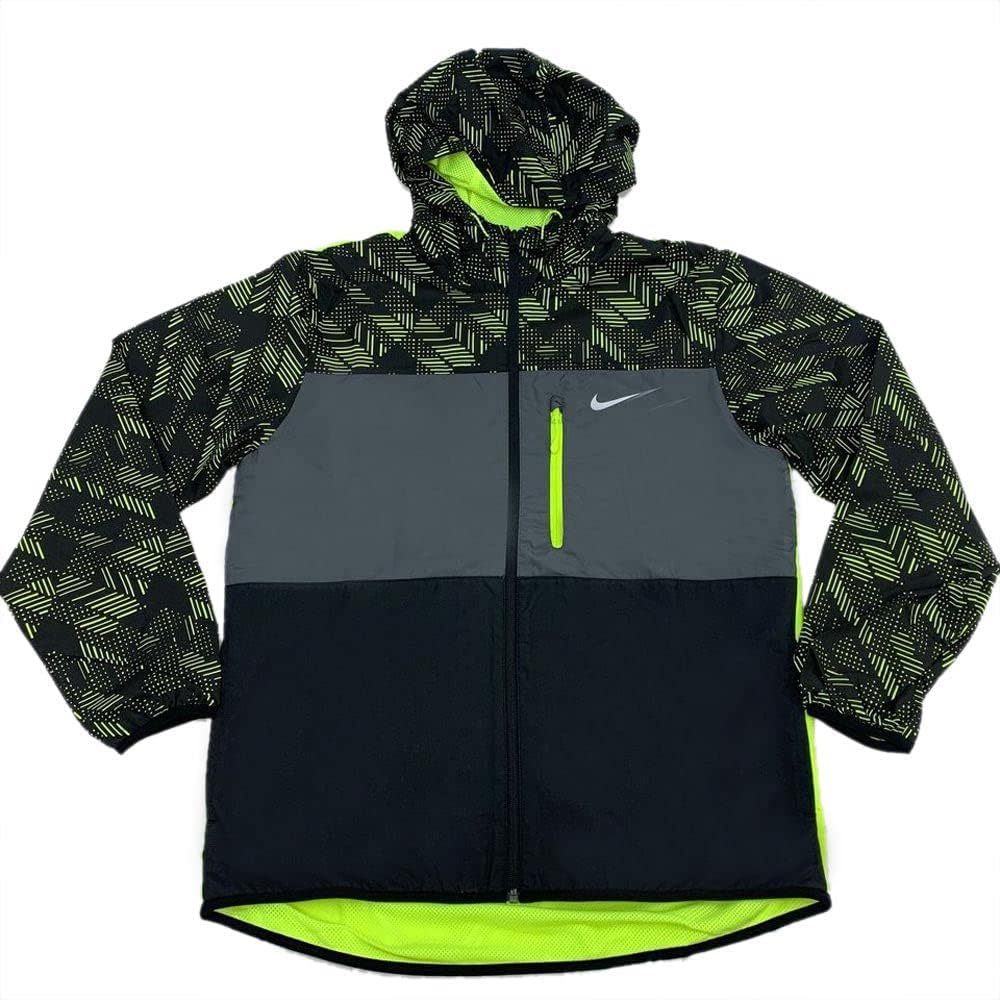 Nike Mens Advance 15 Winger Jacket,Volt/Dark Grey,Medium