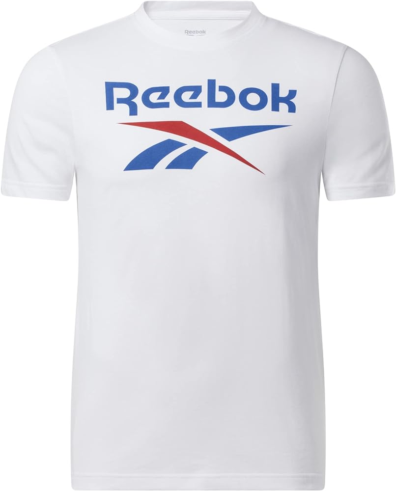 Reebok Men's Identity Big Stacked Logo Tee