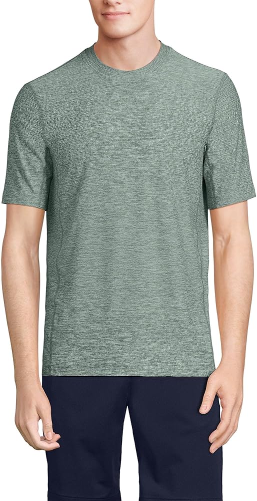 Lands' End Men's Short Sleeve Performance Hybrid T-Shirt