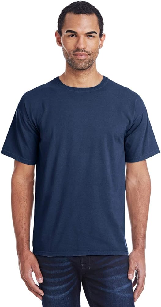 Men's 5.5 oz., 100% Ringspun Cotton Garment-Dyed T-Shirt XL NAVY