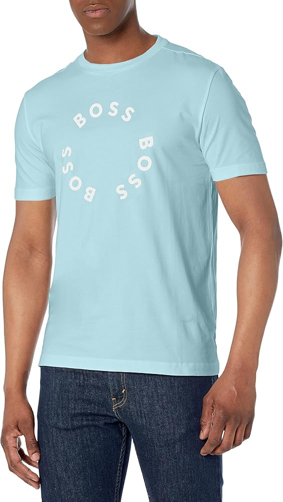 BOSS Men's Contrast Circle Logo Cotton T-Shirt