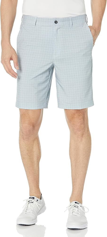 PGA TOUR Men's Flat Front Mini Geo Print Golf Short