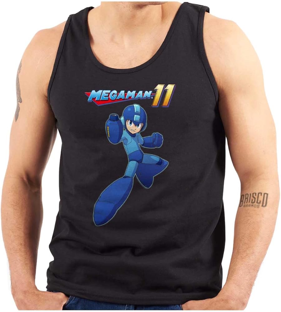 Classic Video Game Mega Man 11 Tank Top T Shirts Men Women