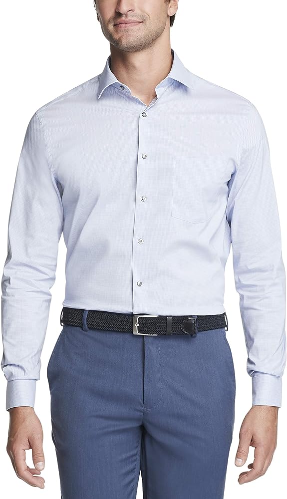 Van Heusen Men's TALL FIT Dress Shirt Stain Shield Stretch (Big and Tall)