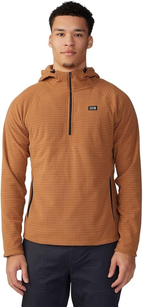 Mountain Hardwear Men's Summit Grid Hoody for Backpacking, Hiking, Camping, and Casual Wear | Lightweight and Insulated