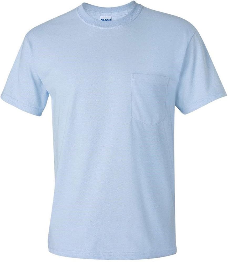 Gildan Ultra Cotton 6 oz. Pocket T-Shirt (G230)- LIGHT BLUE,M