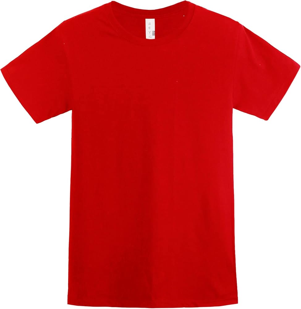 Men's Men's 100% Cotton Crewneck Short Sleeve T-Shirts