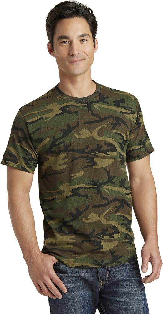 Port & Company Core Cotton Camo Tee 2XL Military Camo