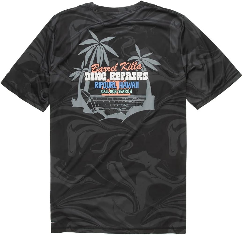 Rip Curl Barrel Killa Short Sleeve UV Black LG