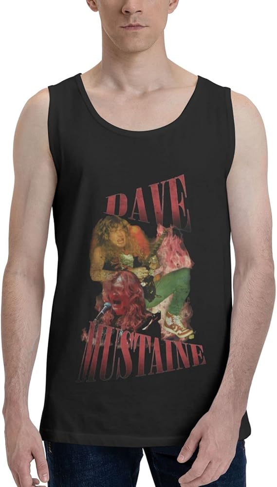 Dave Mustaine Tank Top Man's Loose Fit Vest Casual Sleeveless T-Shirts