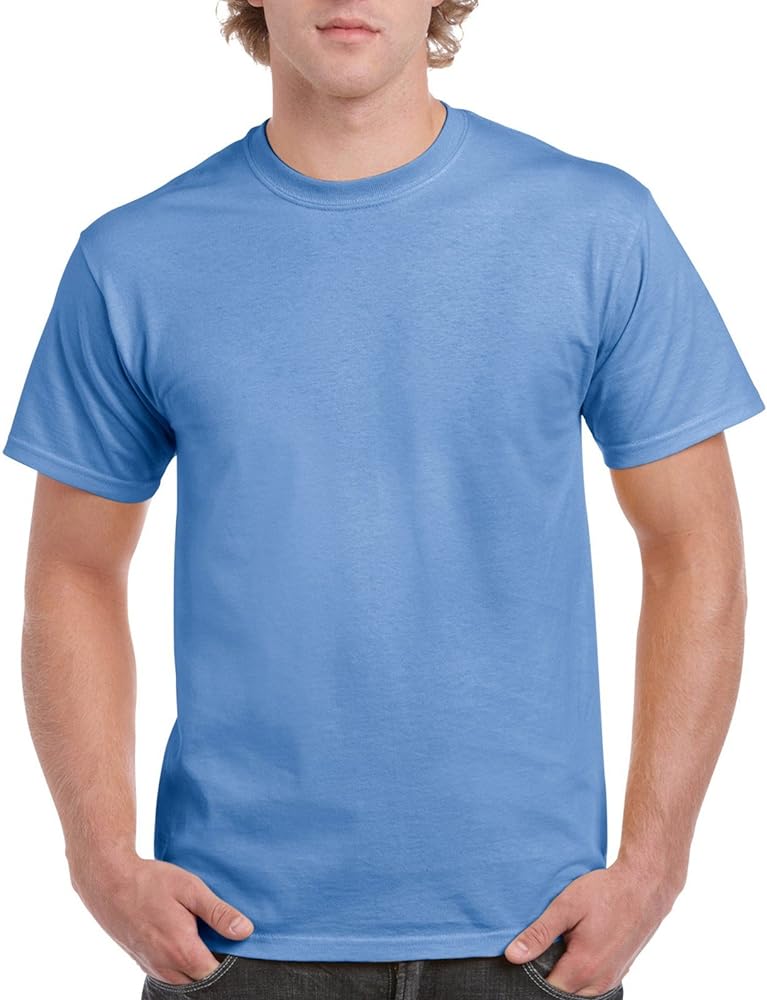 Gildan (G2000 Ultra Cotton Men's T-Shirt Carolina Blue, X-Large