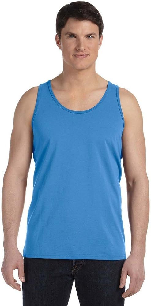 Bella Canvas Unisex Jersey Tank Top, True Royal Triblend, Small