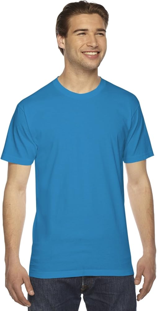 American Apparel Unisex Fine Jersey Short-Sleeve T-Shirt XL TEAL