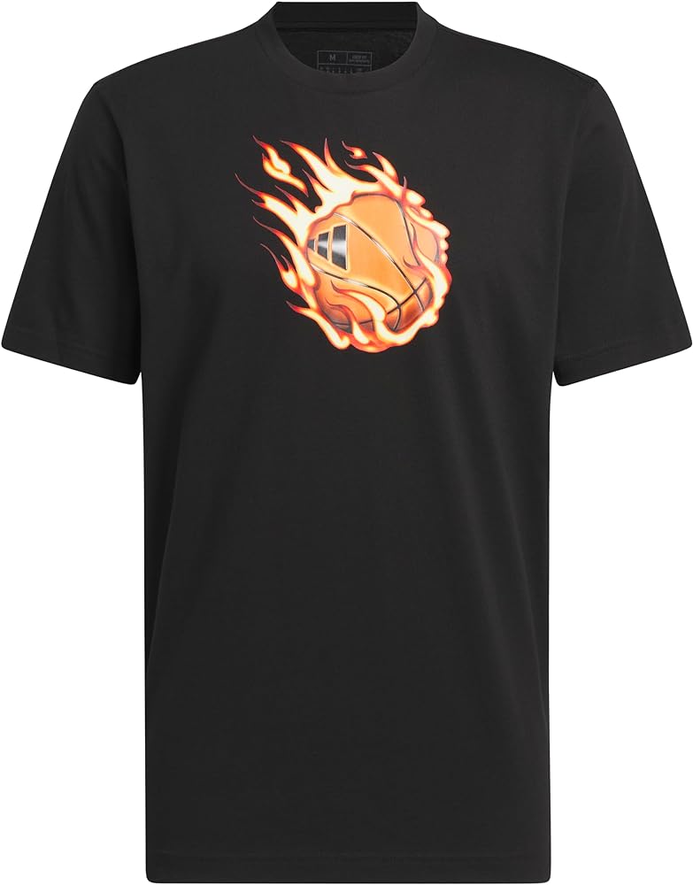 adidas Men's On Fire Graphic Basketball T-shirt