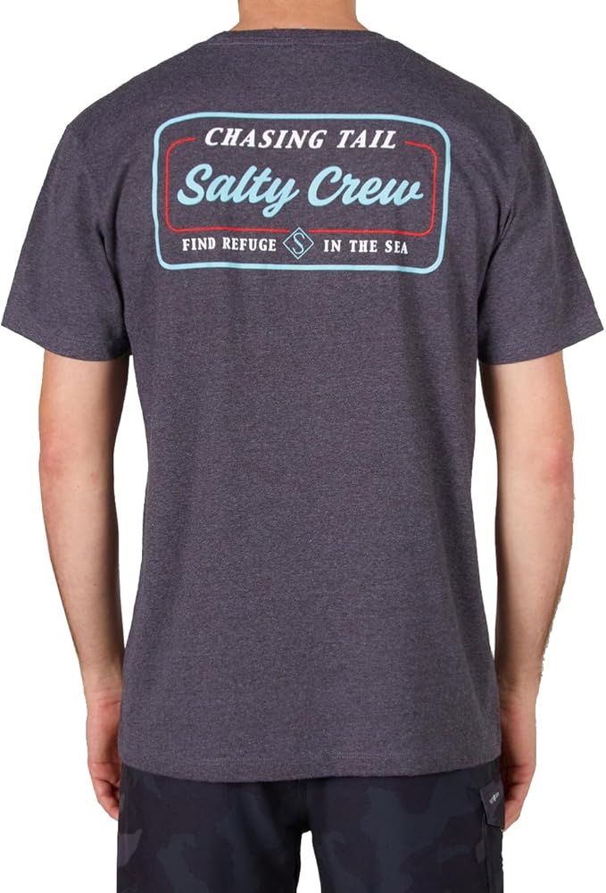 Salty Crew Marina Tee - Men's Fashion Casual Short Sleeve T-Shirt Cotton - Regular Fit - Lifestyle Beach Apparel