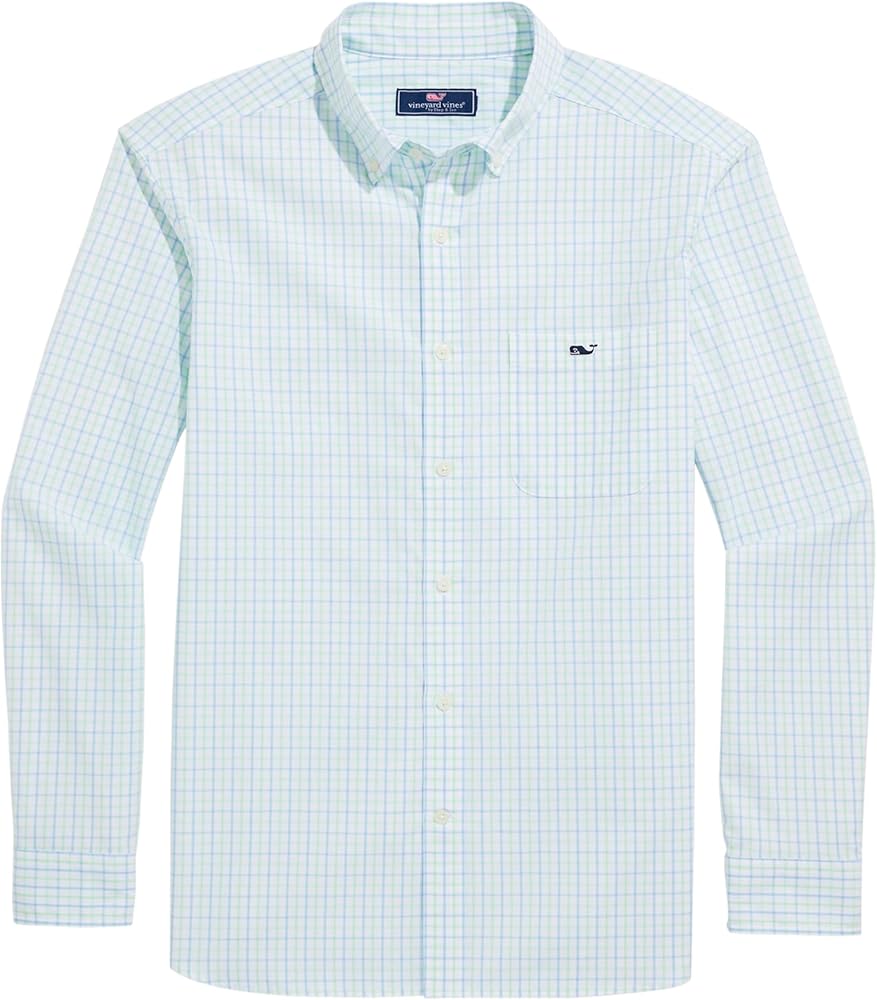 vineyard vines Men's Stretch Poplin Stripe Shirt