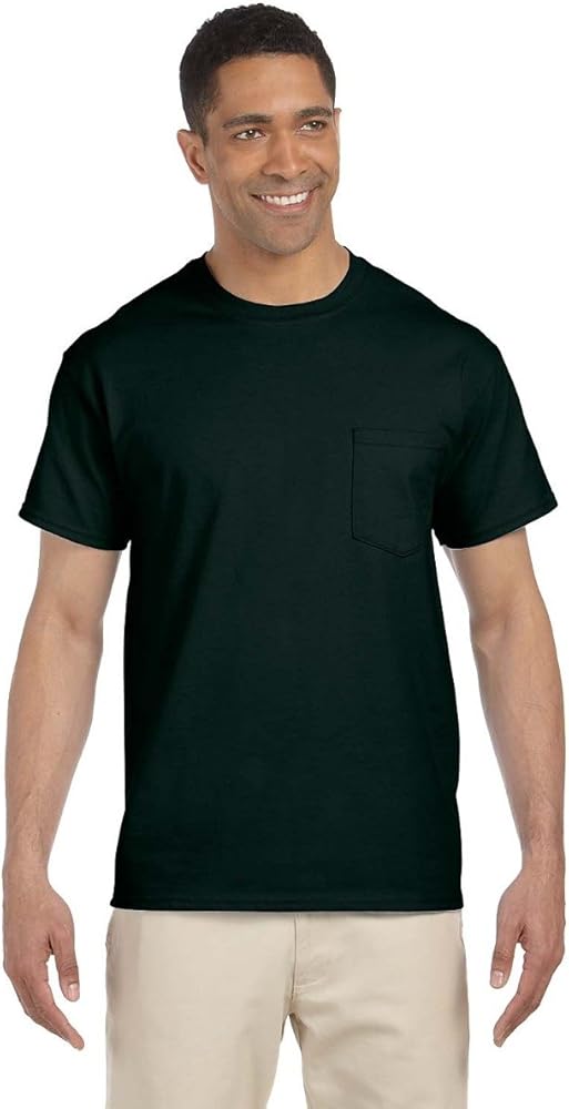 Gildan Mens 6.1 oz. Ultra Cotton Pocket T-Shirt G230 -FOREST GREEN S