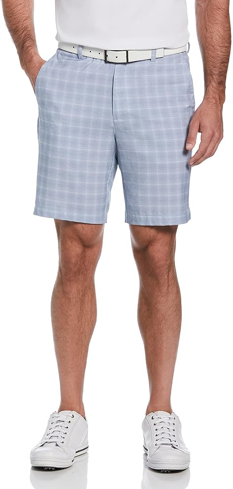 PGA TOUR Men's 9" Plaid Golf Short