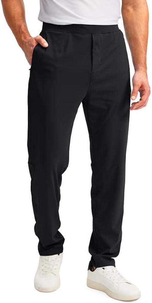 G Gradual 30"/32"/34" Inseam Tall Mens Sweatpants with Zipper Pockets Stretch Golf Workout Pants for Men Casual Athletic