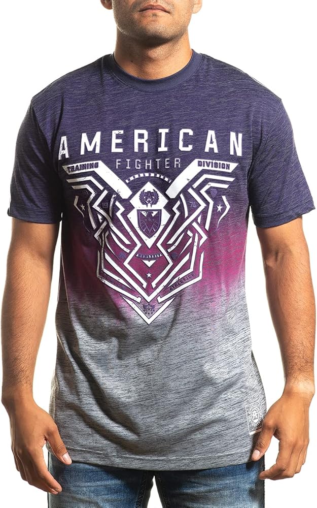 American Fighter Mens Sublimated T-Shirt Colored Short Sleeve Shirts for Men.