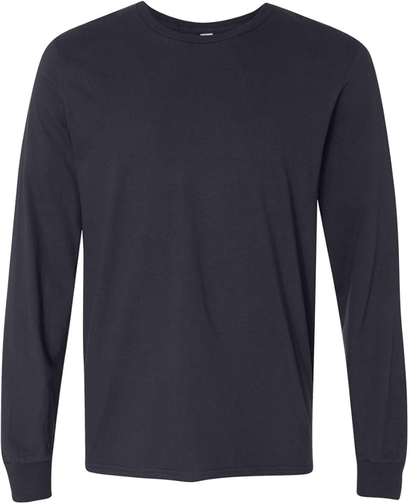 Fruit of the Loom Adult 4.7 oz. Sofspun® Jersey Long-Sleeve T-Shirt S J NAVY