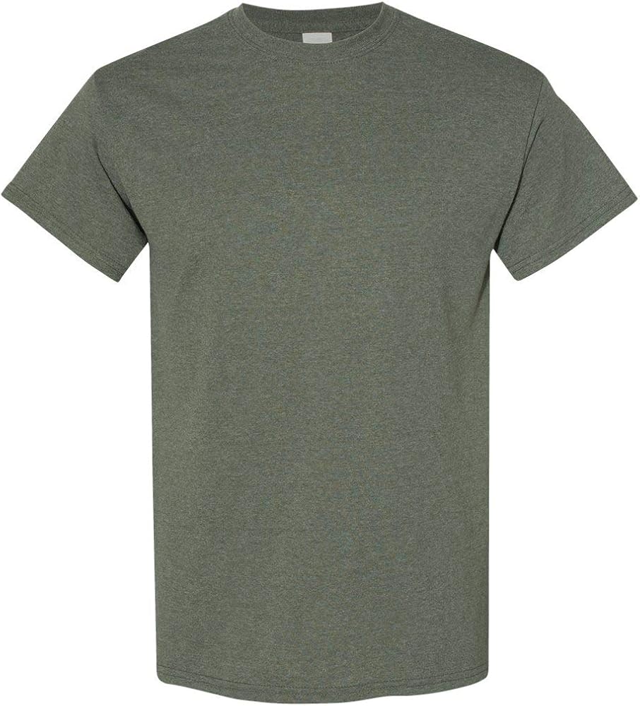 Gildan Blank T-Shirt - Unisex Style 5000 Adult Heather Military Medium