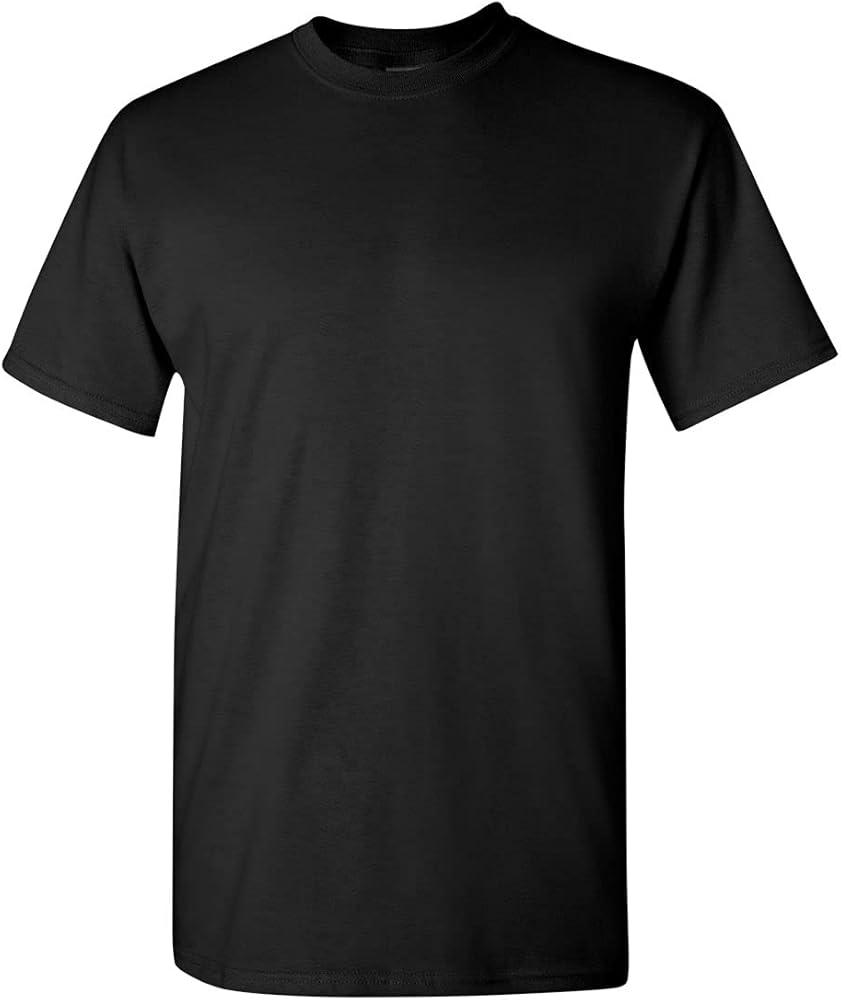 Gildan Men's HeavyCotton T-Shirt, 2-Pack Black/Navy