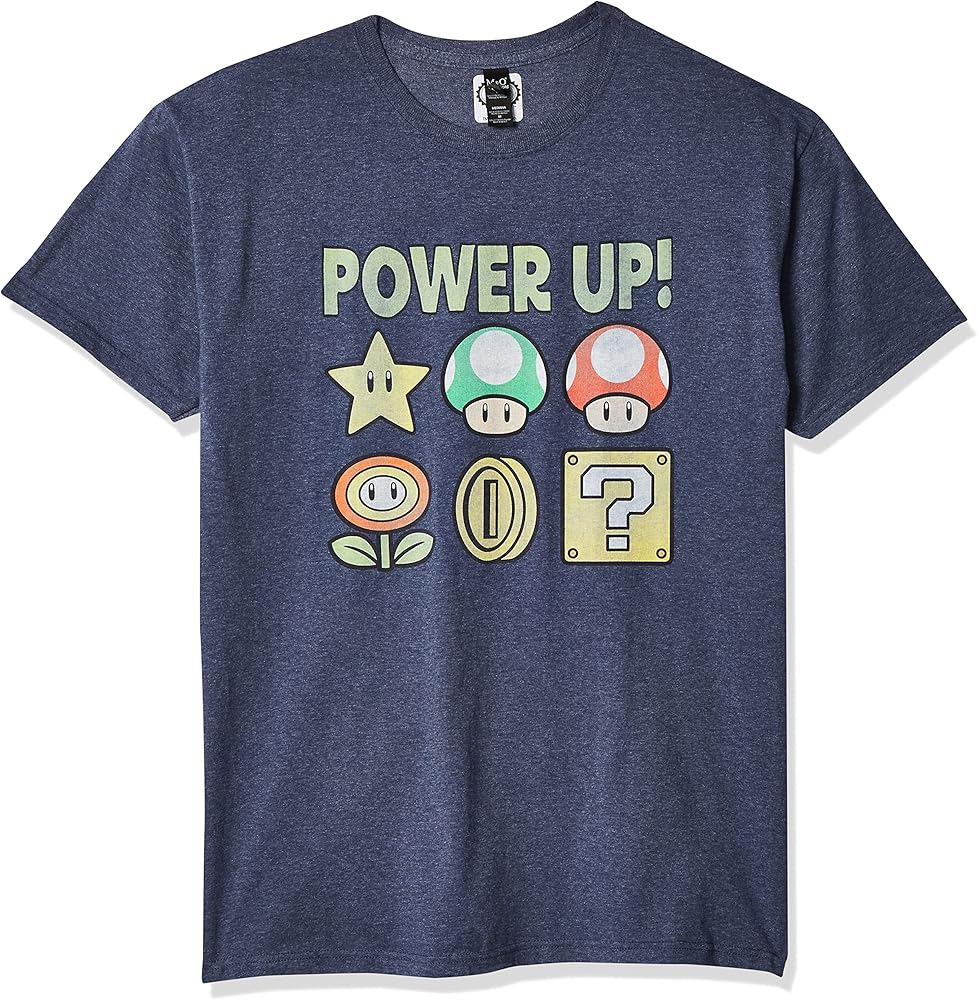 Nintendo Men's Super Mario Power-up Icons Vintage