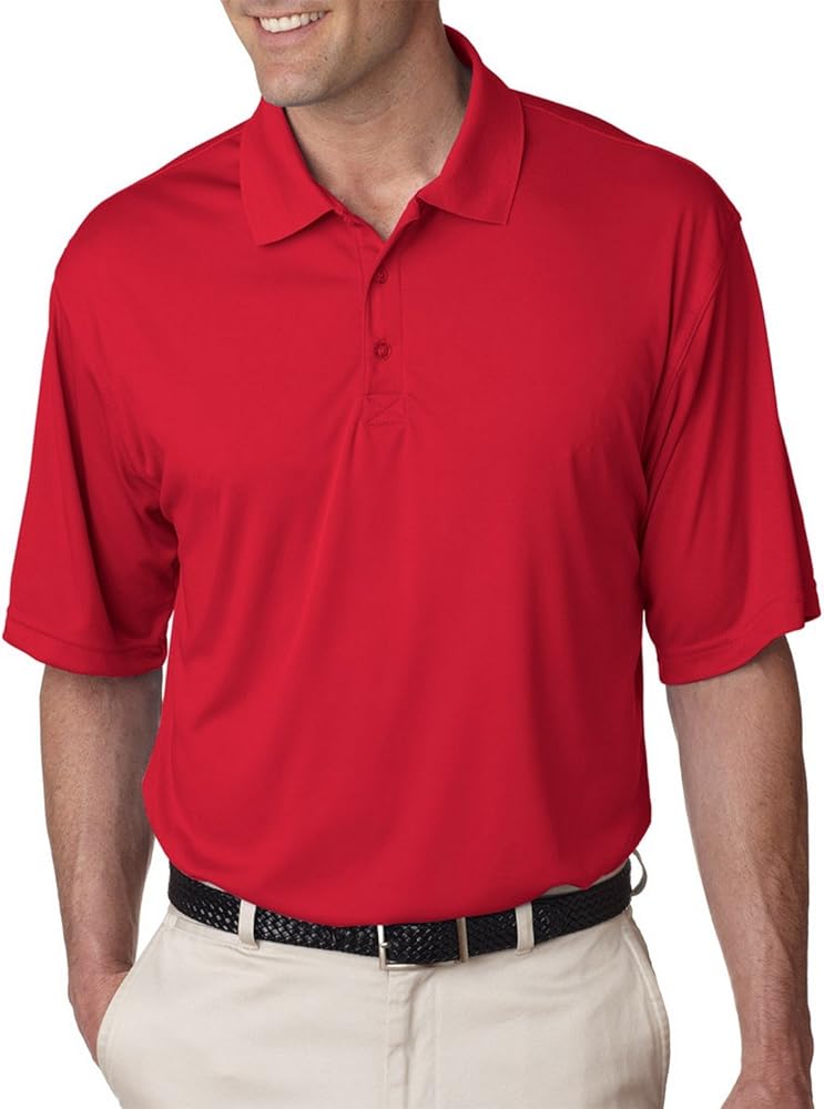 UltraClub Men's Cool & Dry Sport Interlock Polo Shirt