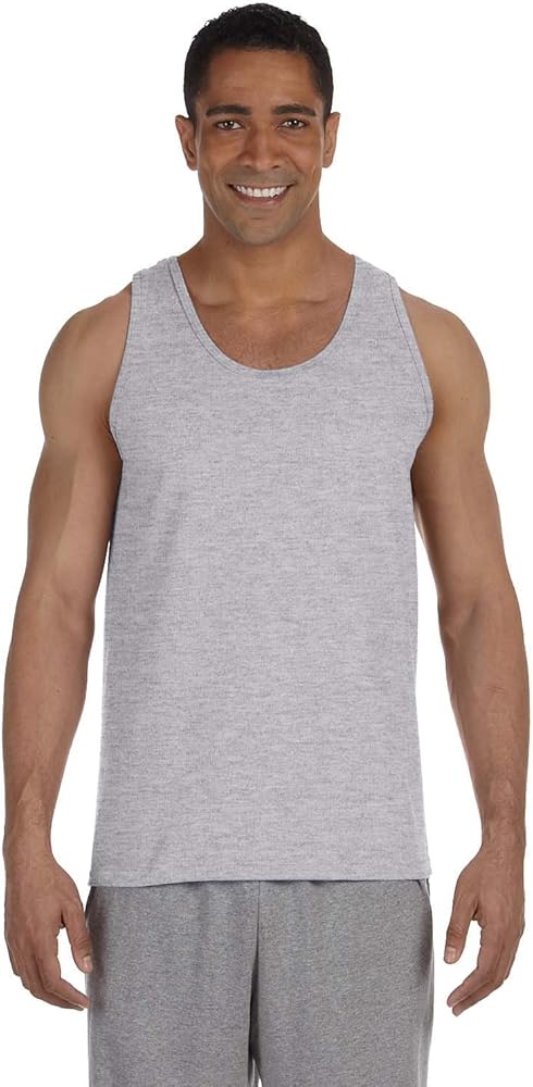 Gildan Mens 6 oz. Ultra Cotton Tank G220 -Sport Grey XL [Apparel]