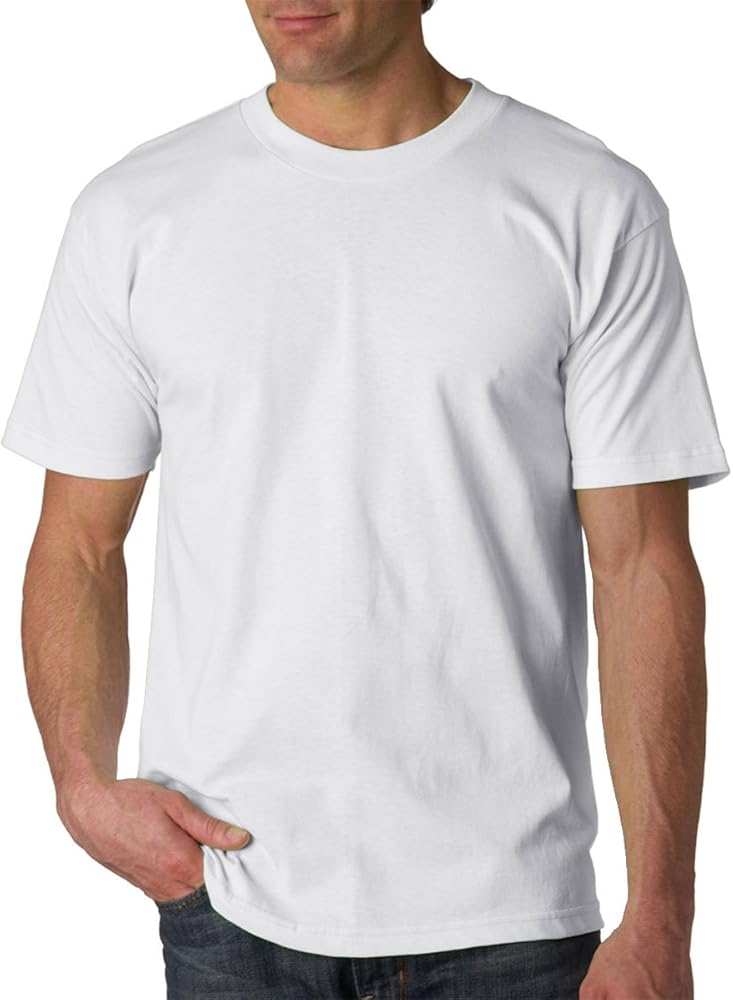 Union Made Men's Short Sleeve Tee Shirt, White, Medium