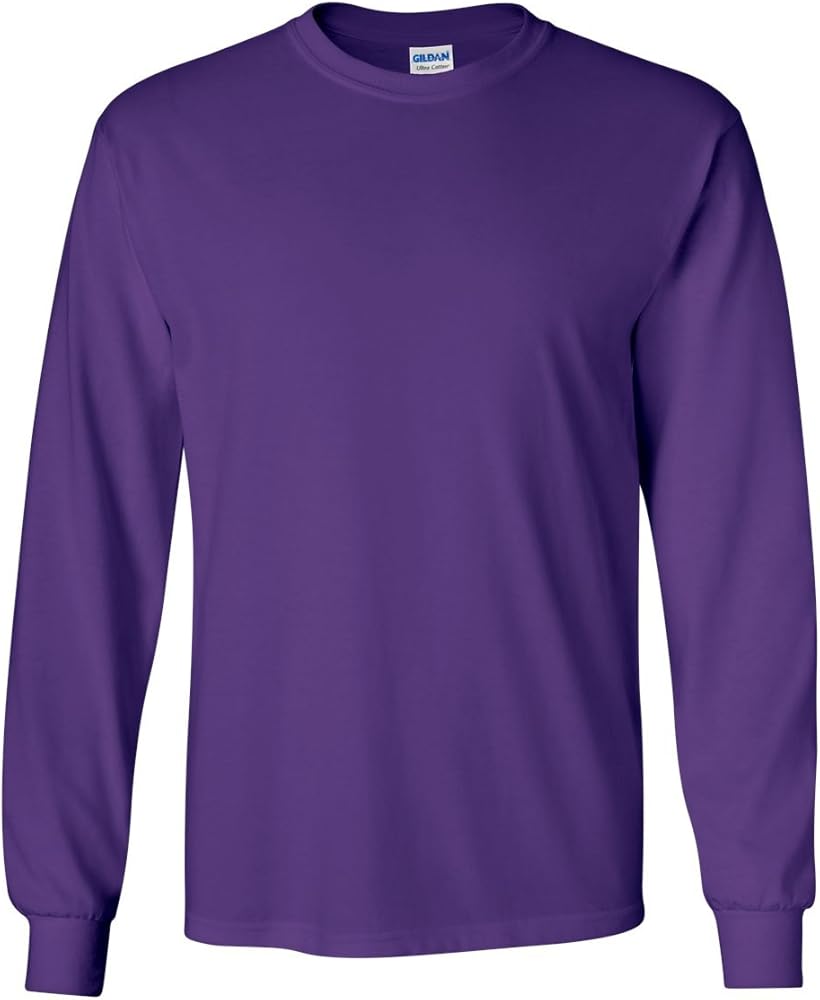 Cotton 6 oz. Long-Sleeve T-Shirt (G240) Purple, L