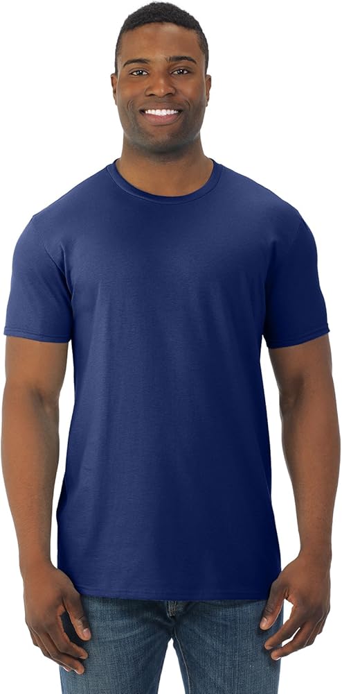 Fruit of the Loom Adult 4.7 oz. Sofspun® Jersey Crew T-Shirt 3XL ADMIRAL BLUE