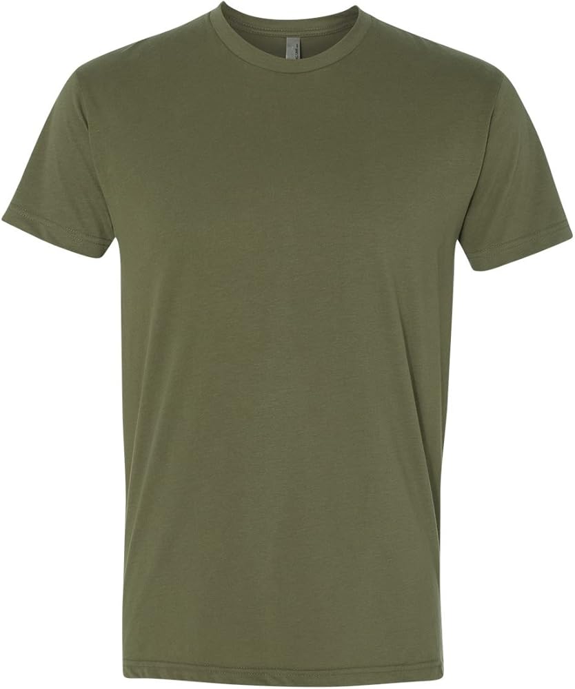 Next Level Apparel Premium Fitted Sueded Crew (6410) Military Green, M