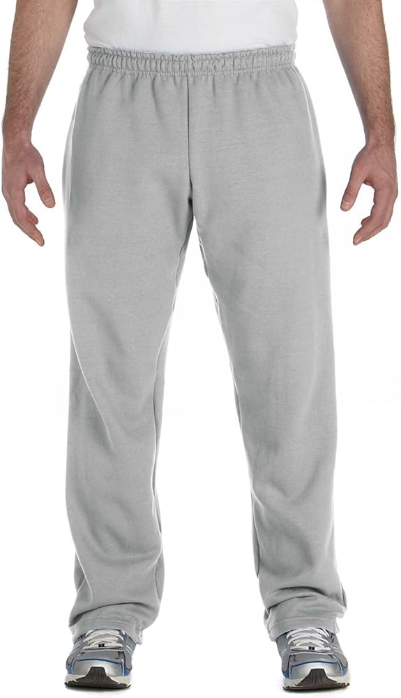 Gildan Activewear Heavyweight Blend Open Bottom Sweatpants, M, Sport Grey